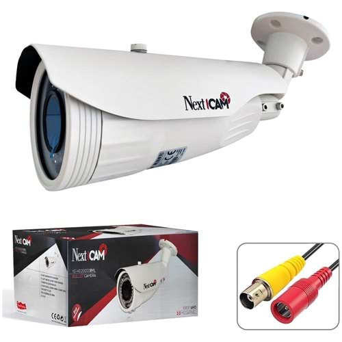 Nextcam YE-HD 20000 BVL 2.8/12 Varifocal Bullet Kamera 2MP