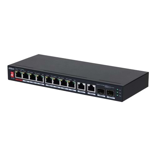 Dahua PFS3210-8ET2GF-96 8 Port 10/100/1000 Mbps Gigabit PoE Switch