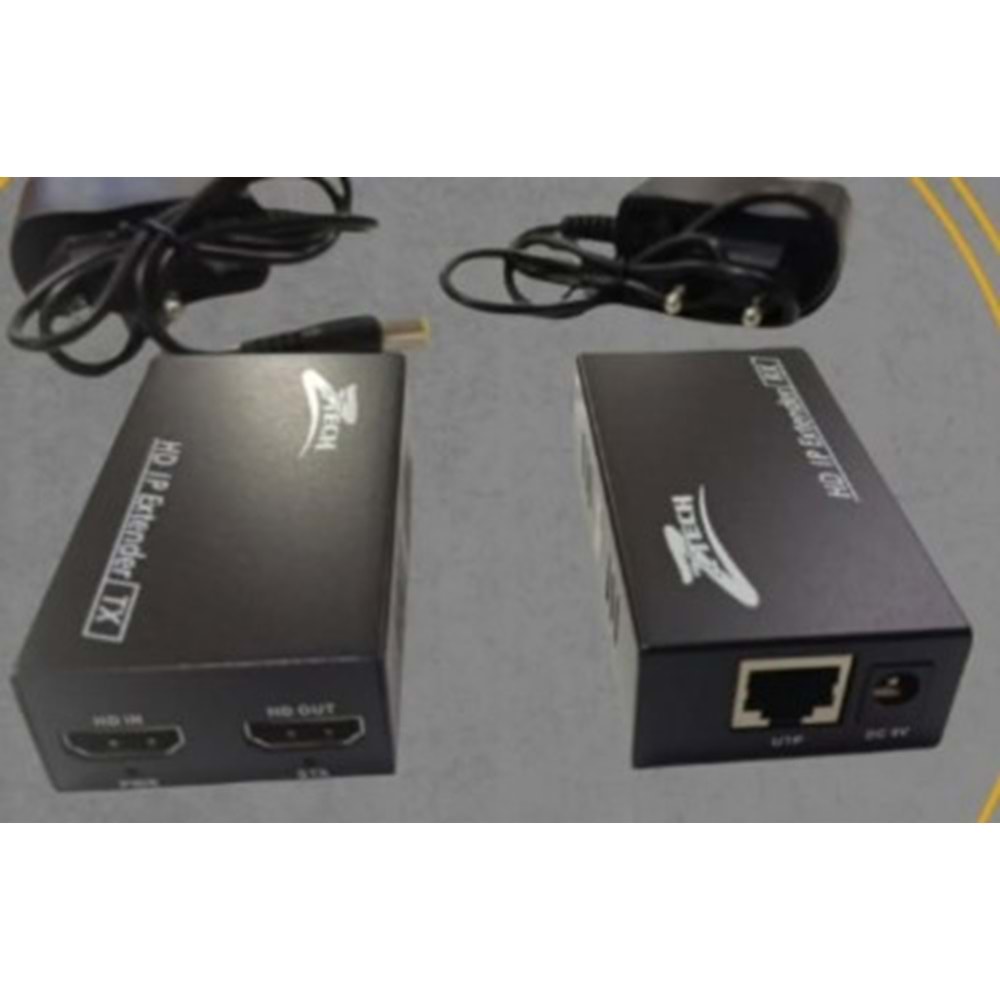 Ztech ZR-1062 Cat6 To Hdmı Extender 120 Metre Uzatıcı