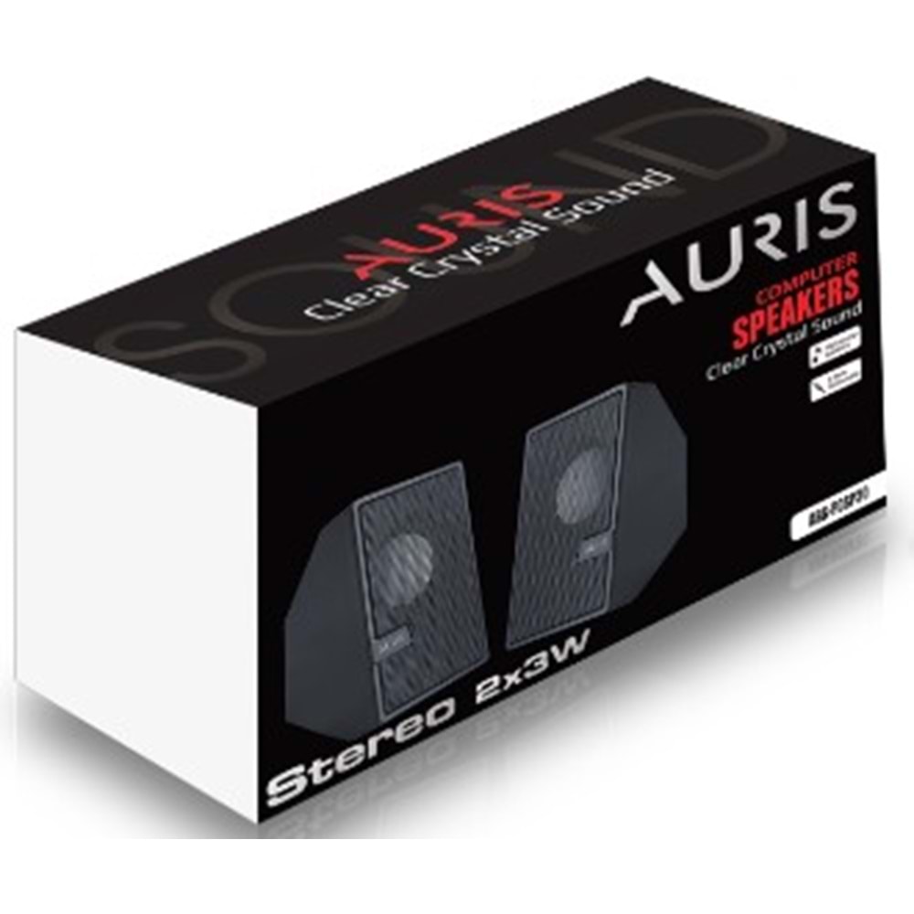 Auris ARS-PCSP30 Bilgisayar Hoparlörü 1+1 Siyah