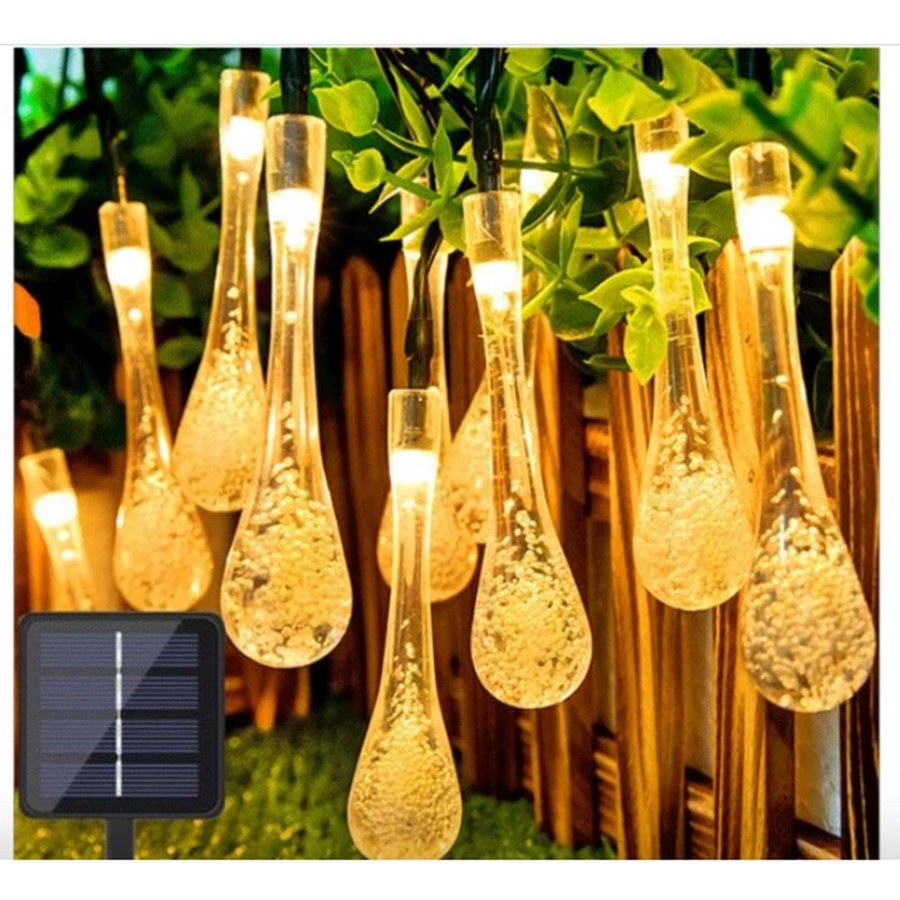 Magicline SNC-315 20 Buz Damla Ledli Solar Animasyonlu Yılbaşı Ağacı Süsü - 5 Metre