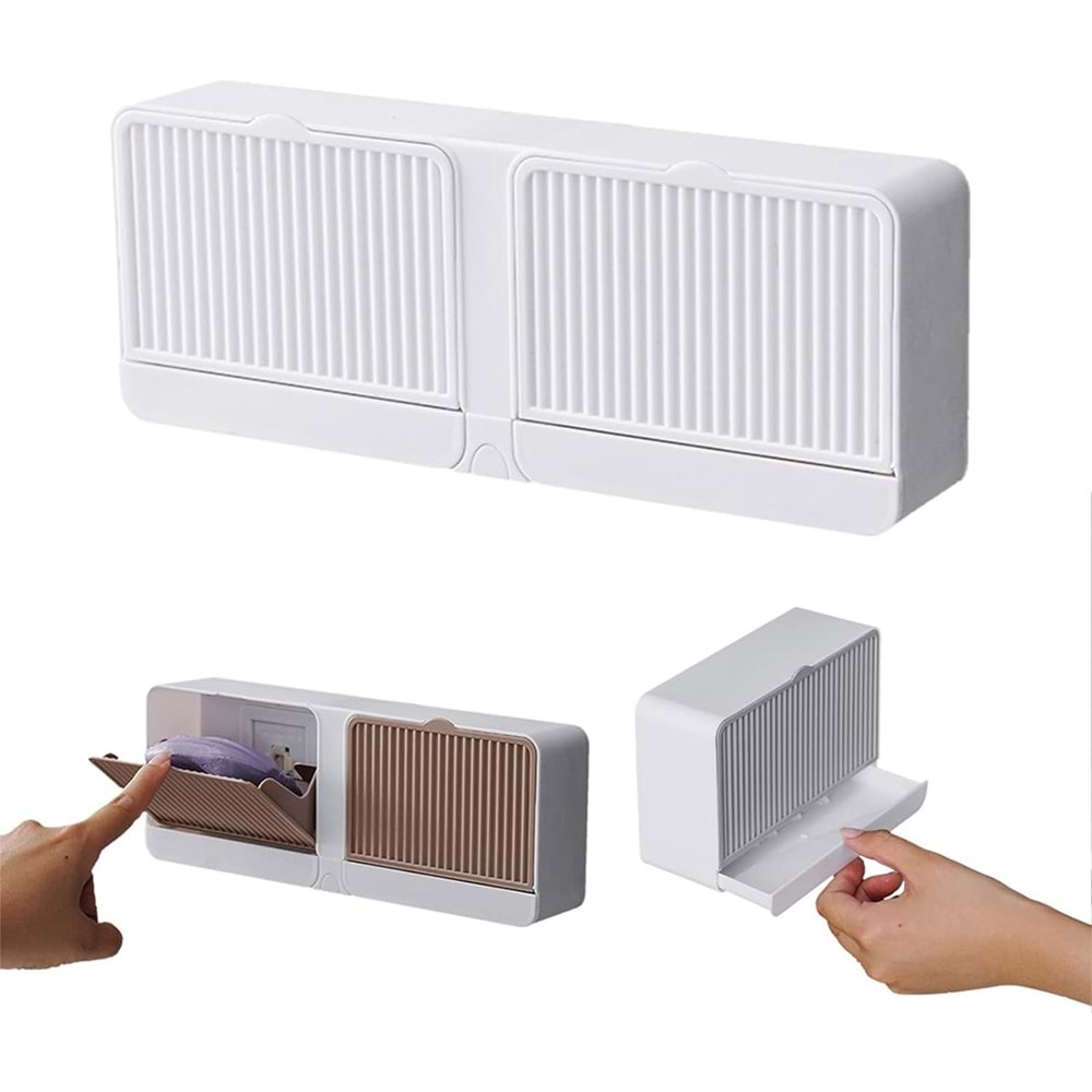 Sunup 20467 Çift Bölmeli Banyo Sabun Kutusu