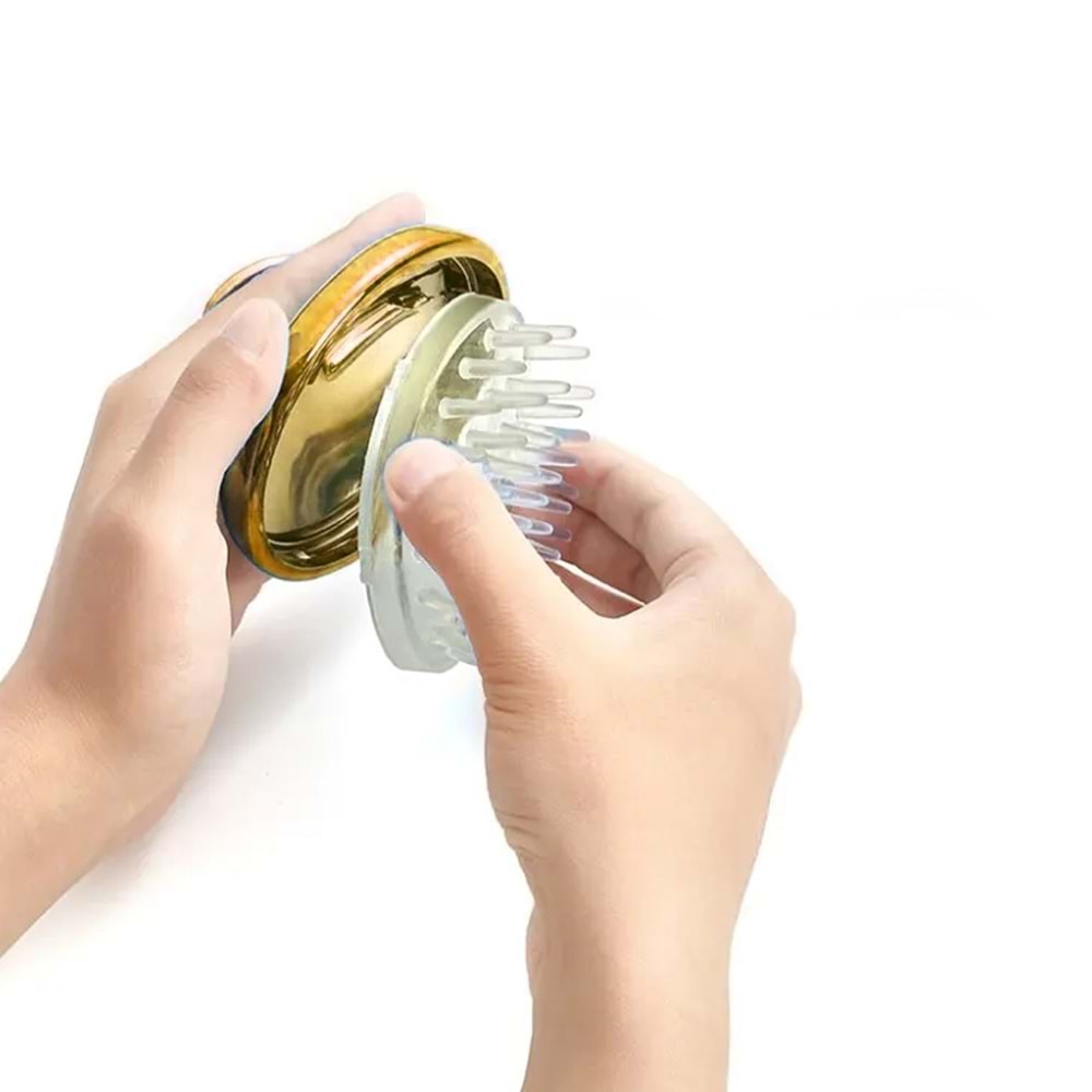 Sunup SN-26205 Yumuşak Silikon Mavi Saç Fırçası 100ML Şampuan Hazneli