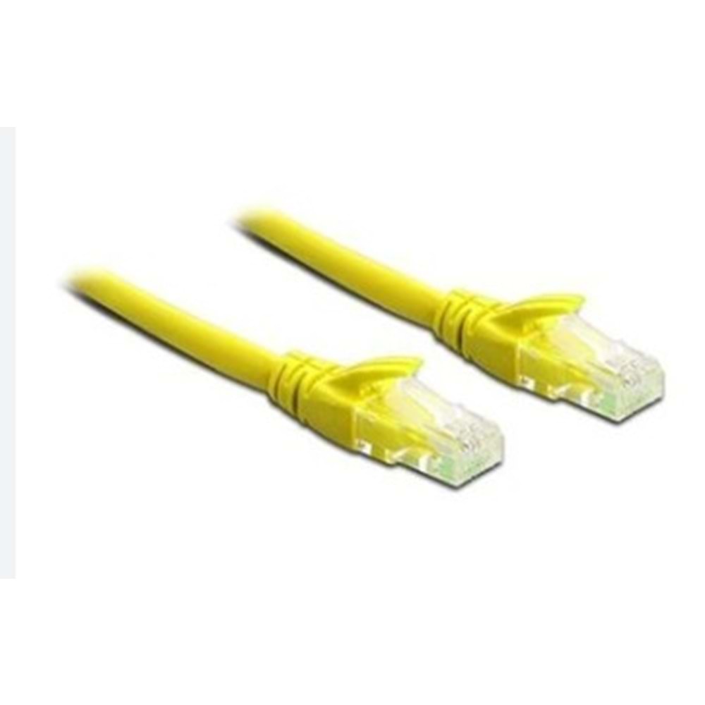 OJC Cat 6 UTP Patch Cord 1 Mt Sarı Cat6 Kablo