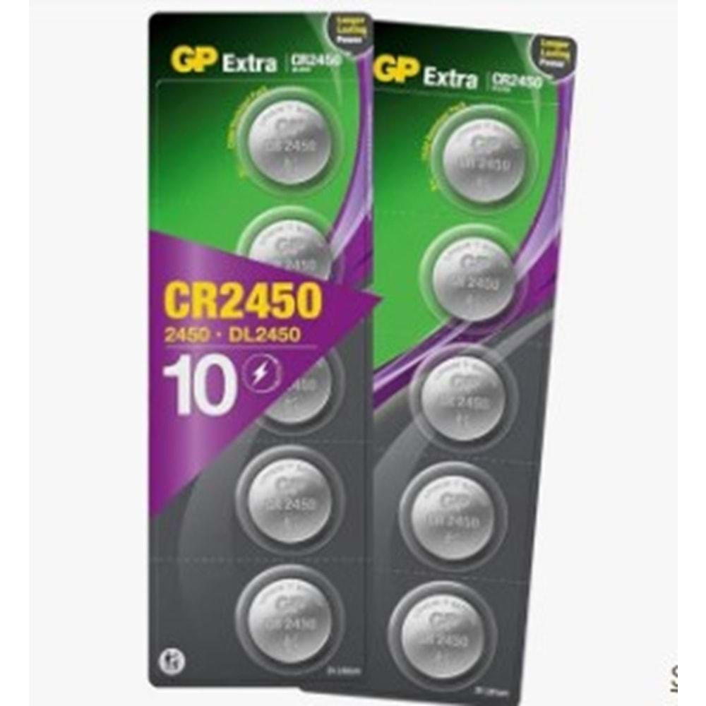 GP CR-2450XE 2PEUECS-10 3 Volt Lityum Düğme Pil - Adet