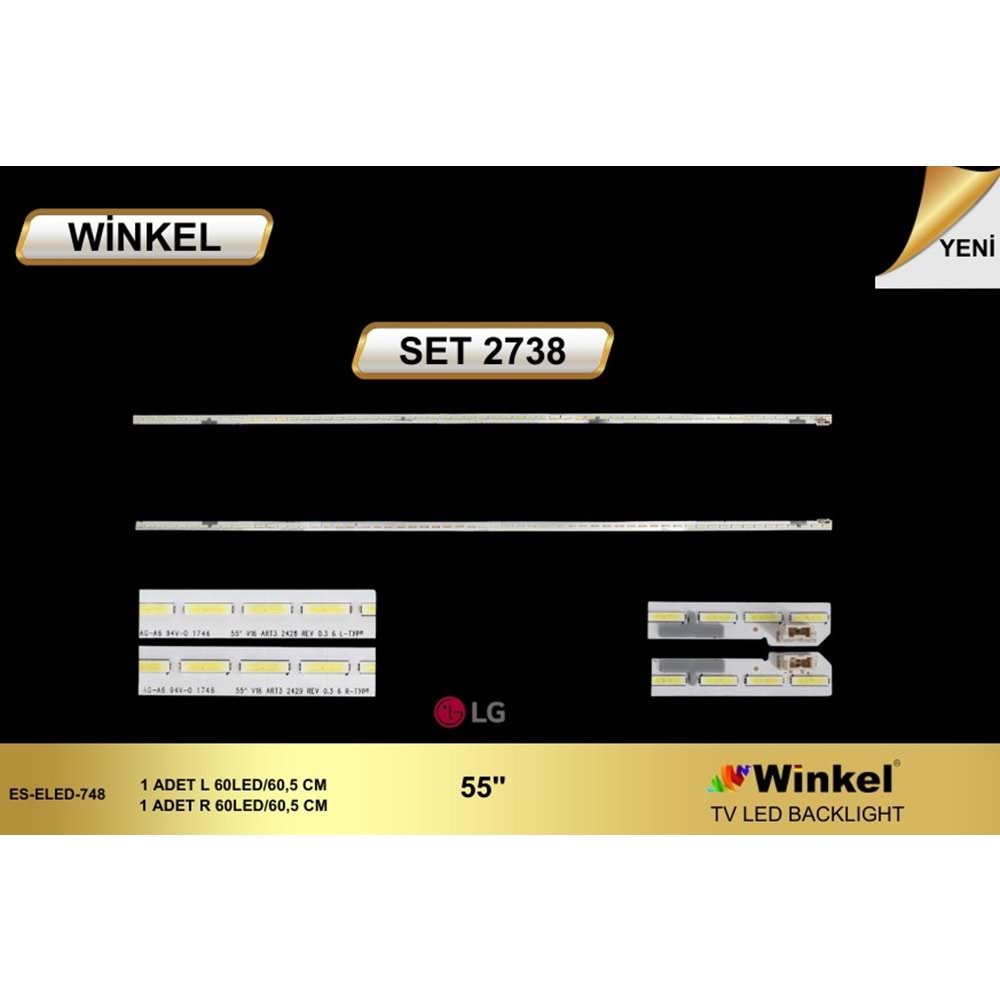 Winkel Set-2738 Lg Tv Eled Takımı 2 Parça