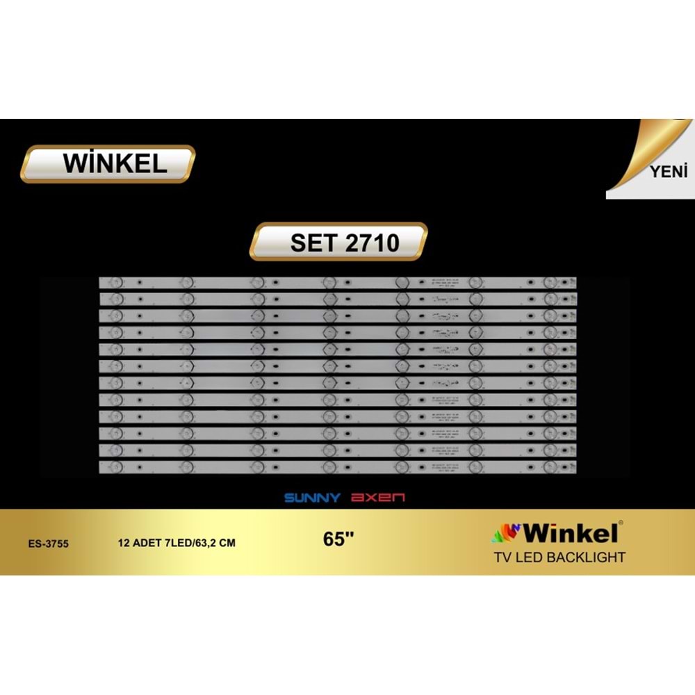 Winkel Set-2710 Sunny Tv D Led Takımı 12 Parça