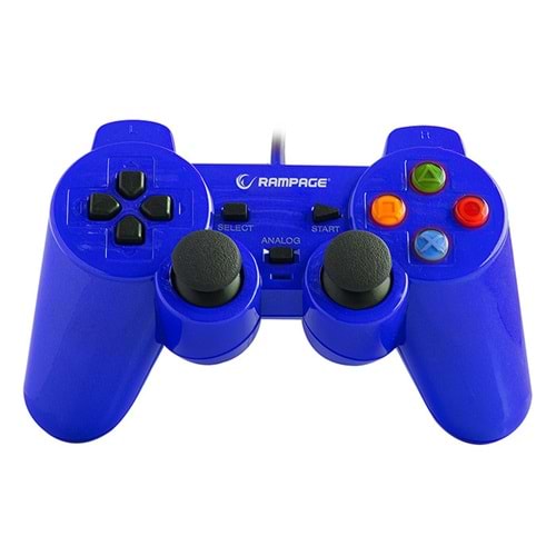 snopy rampage sg r602 ps3 pc mavi usb 1 8 metre joypad
